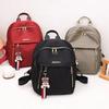 Damen wasserdichter Nylon-Reißverschluss-Rucksack multifunktional Reisender große Kapazität einfarbig neu