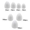 100x White Water Drop Modeling Buds Multifunction Handcraft Home Decor Ornament Foam Rose Bud for Bouquet Making Party Wedding
