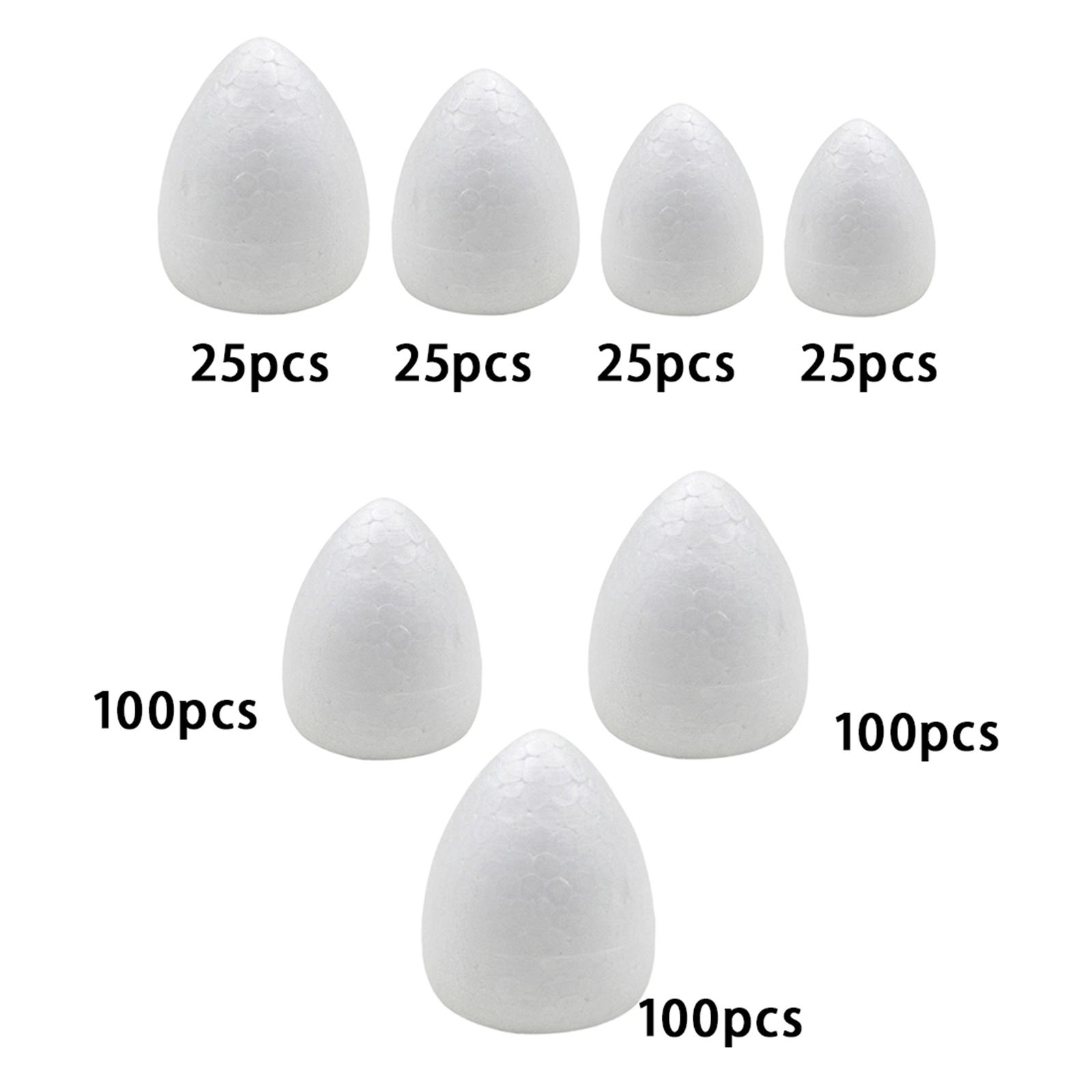 100x White Water Drop Modeling Buds Multifunction Handcraft Home Decor Ornament Foam Rose Bud for Bouquet Making Party Wedding 1.9cm