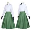 Anime Violet Evergarden Cosplay School Uniform Dress Suits Women Green Outfit Masquerade Performance Costume