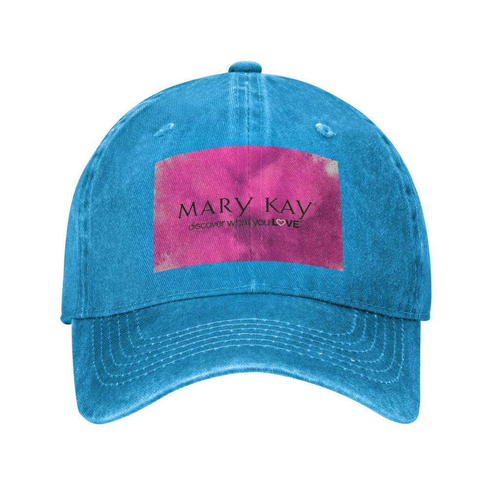 Mary Kay Washed Denim Cap Casual Baseball Caps Adjustable Hat Summer Unisex Baseball Hats