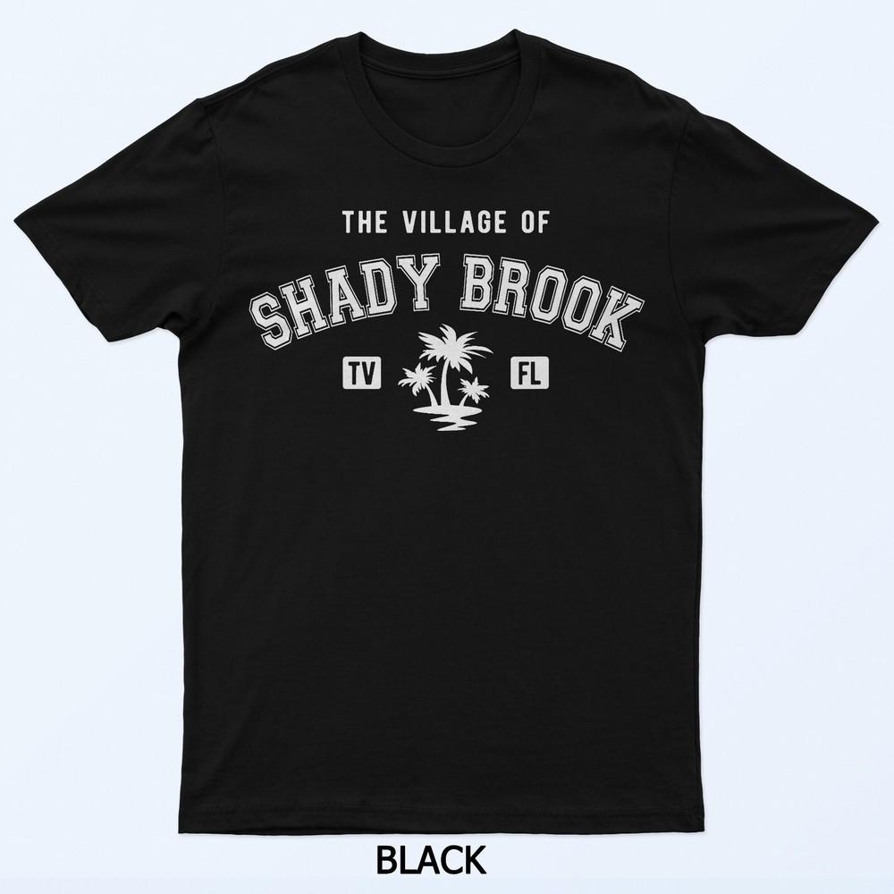 

The Village of Shady Brook Classic Style Palm Trees Design T-Shirt 2XL