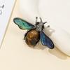 Fashion Brooch Pin With Shell And Stone For Elegant Clothing Accessory Gift