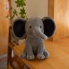 Kid 25cm Gray Elephant Stuffed Plush Stuffed Toys Kawaii Animals Comfort Sleeping Soothing Elephant Doll Room Decorative Gifts