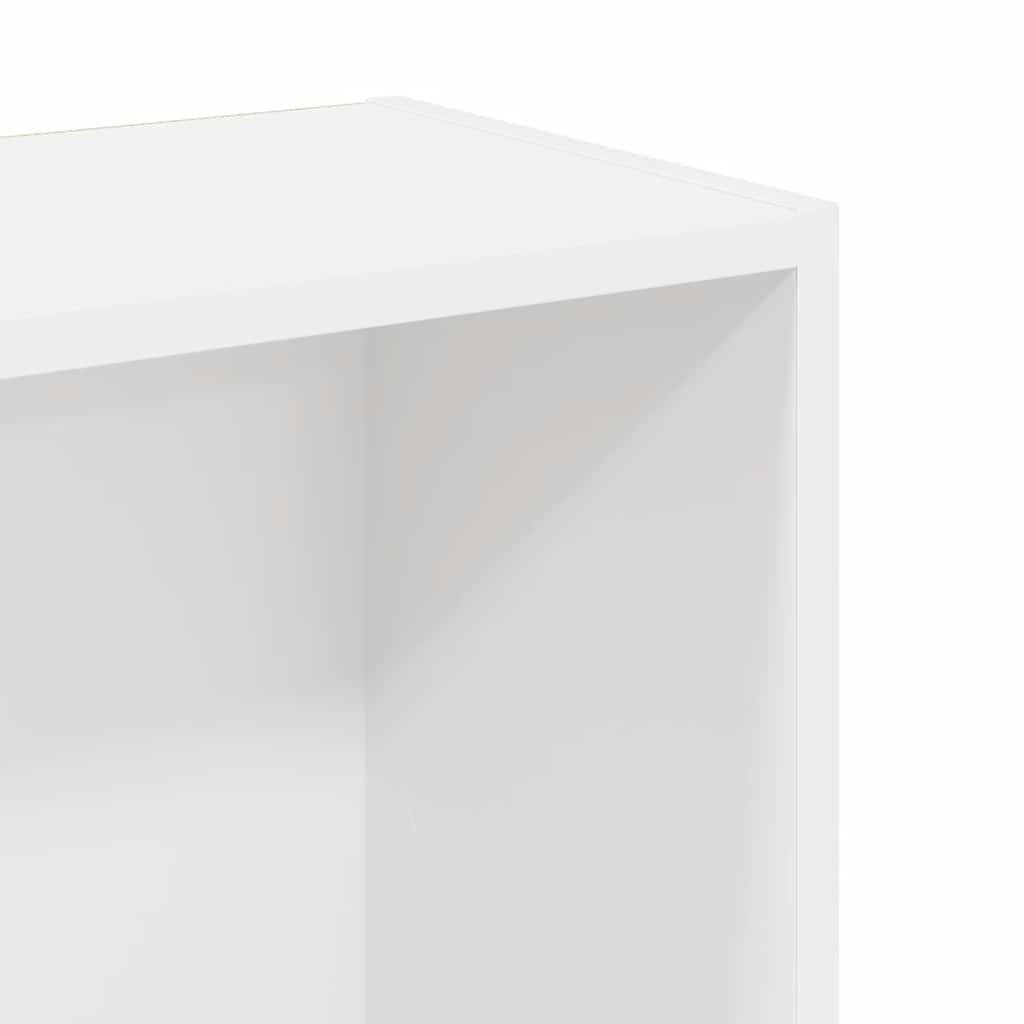 Bookshelf White 80 x 24 x 109 cm Engineered Wood