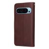 For Google Pixel 10 Pro/Pixel 10/Pixel 9/Pixel 9 Pro Leather Case 3 Card Slots Stand View Phone Cover Calf Texture