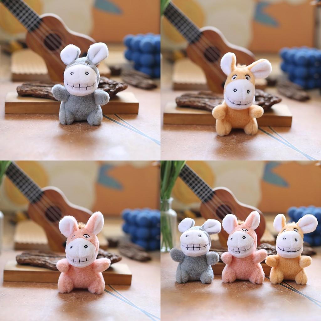 Plush Donkey Cute Keychain Stuffed Animal With Pp Cotton Fill For Gift Kids