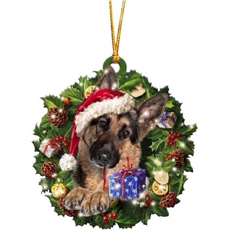 Tree Hanging Christmas Pendant Xmas Decor Ornaments Gift Santa Snowman Dog Gonk
