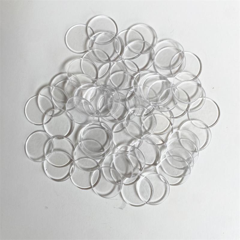 100Pcs 19Mm Transparent Chips Plastic Counting Supplies Counters For Maths Board Game Token