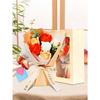 BBICE Soap Flower Bouquet, Popular Gift for Birthdays, Includes a Handle, Never-Withering Flowers, Clear Gift Box with Message Card, Perfect for Women