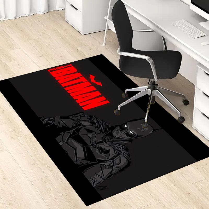 1pc Office Carpet Chair Mats The Batman: Dark Knight Armor Perfect for Office Chairs, Living Rooms, Or Bedrooms,Polyester Carpet.HDT191