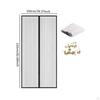Magnetic Door Curtain Heavy Duty Entry Screen for Hotel Balcony Bedroom 80x210cm Black