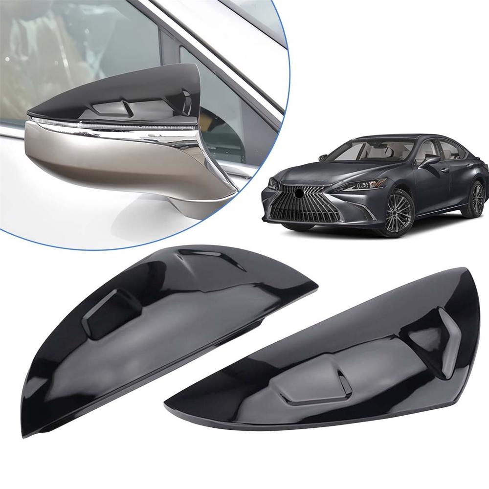 2pcs M STYLE Mirror Cover Caps Replacement For LEXUS IS ES RC LS UX Gloss Black