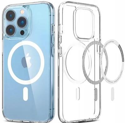 Magsafe Protective Case for Apple iPhone 15 Transparent + Glass