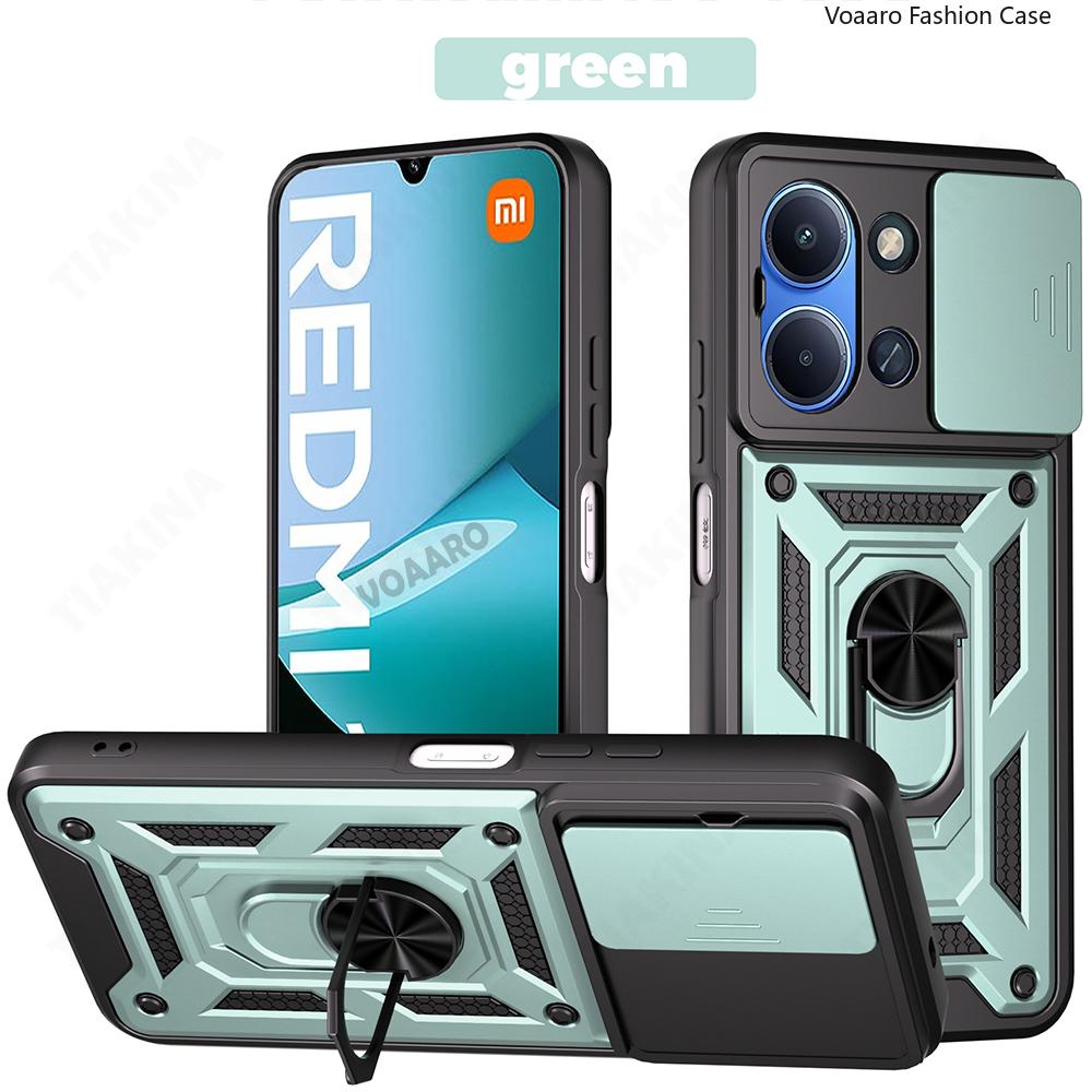 Schiebe-Objektivschutz Hülle für Xiaomi Redmi 15C 171mm Hülle für Redmi 15C EU 173mm Hülle Magnetischer Ring Ständer Halter Abdeckung Capa