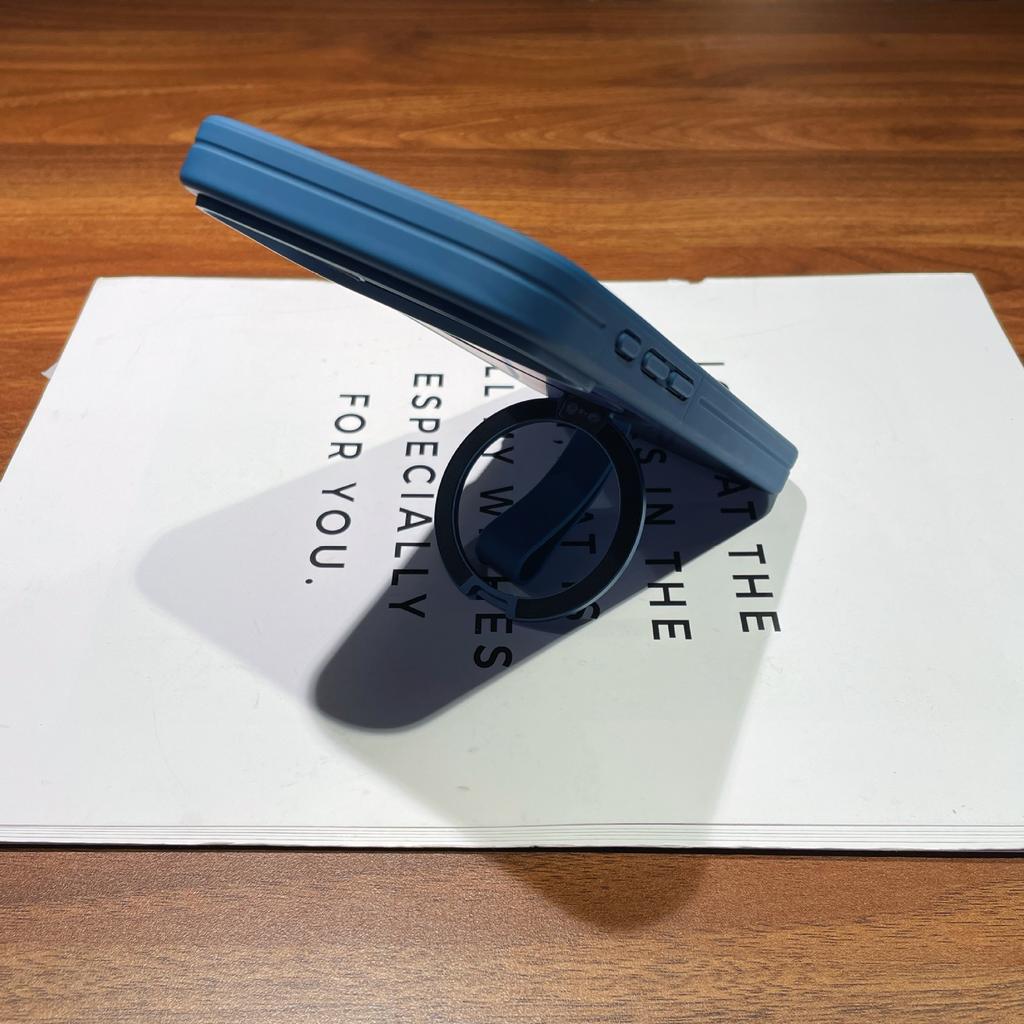 Applicable To IPhone17pro Magnetic Suction Bracket Mobile Phone Case with Hand Rope Apple 16 Matte Skin Feeling 15 Protective Cover