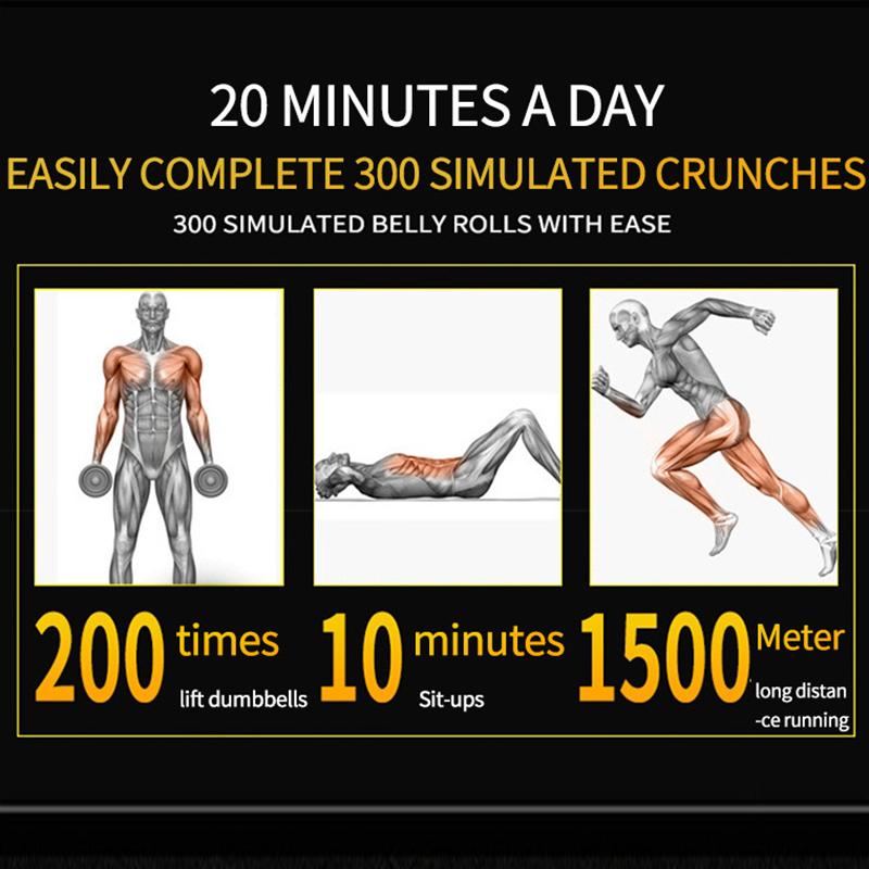 EMS Abs Stimulator Portable Fitness Workout Equipment for Men Women Home Office Equipment Intelligent Muscle Toner