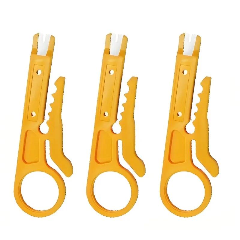 3pcs Mini Portable Wire Stripper Knife Crimping Tool Cable Stripper Knife Cable Tools