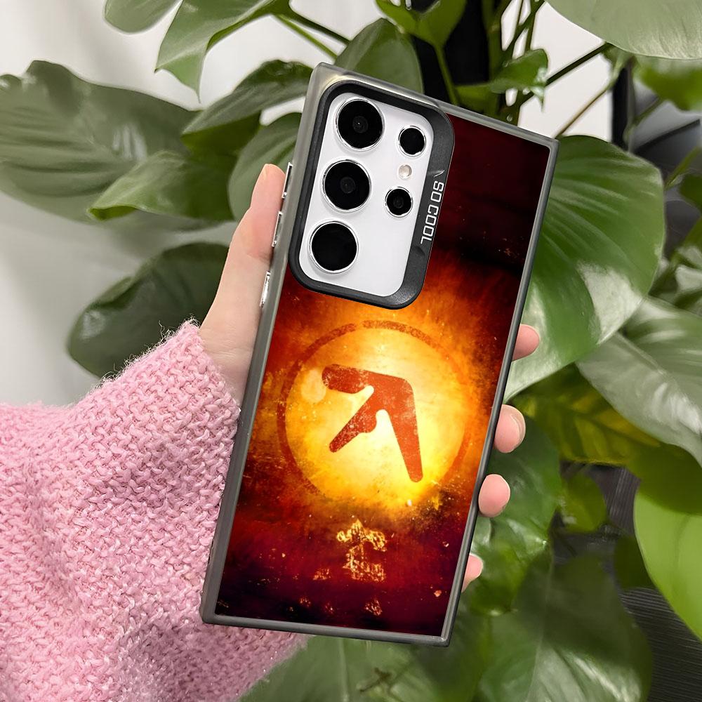 Aphex Twin Symbol Logo Phone Case For Samsung Galaxy A16 A26 A36 A56 A15 A25 A35 A55 A14 A34 A54 A13 A23 A33 A53 A12 A22 A32 A52 Galaxy A52s 5G