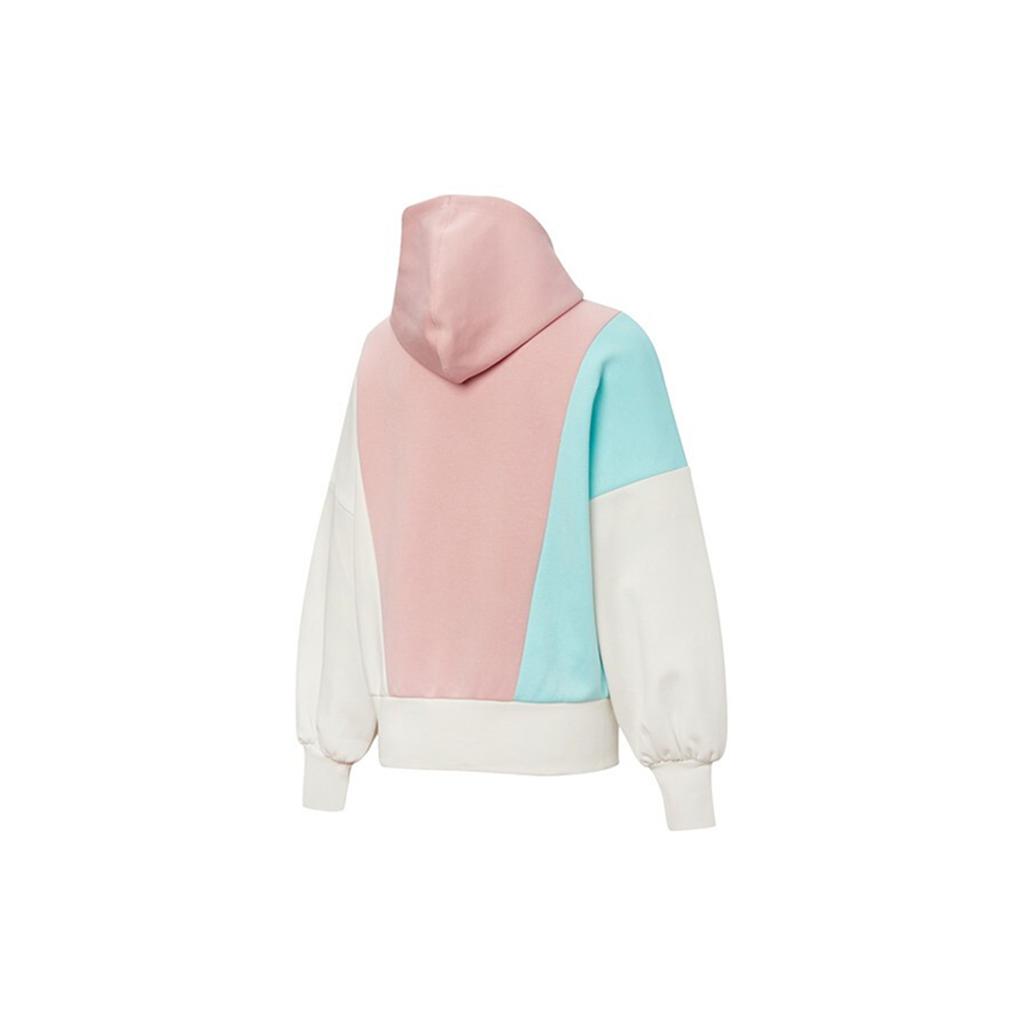 Puma American Retro Color Block Hooded Casual Sports Sweatshirt Women Sweatshirt Newlywed-Pink 532184-14