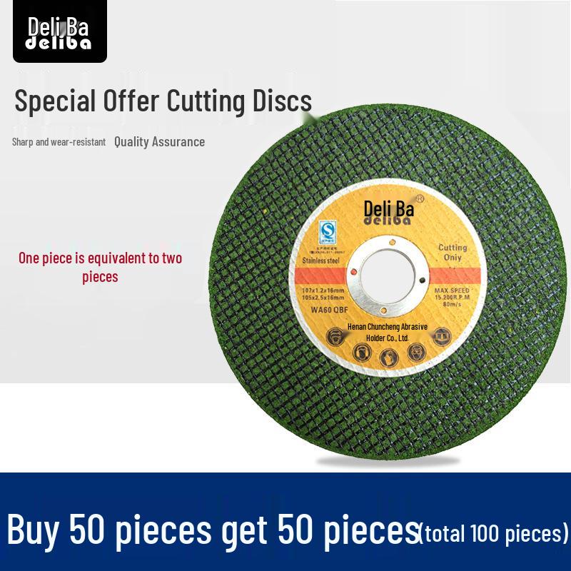 4-Inch Angle Grinder Cutting Disc for Metal & Stainless Steel Polishing