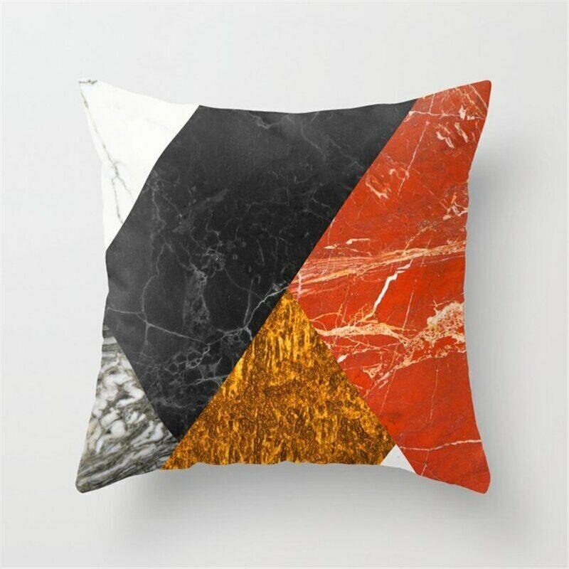 New Geometric Pattern Pillow Office Sofa Cushion Cover Car Seat Cushion
