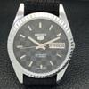 REFURBISHED SEIKO 5 AUTOMATIC MENS WATCH JAPAN MADE BLACK DIAL CUSTOM A440012-2 QV90-a440012