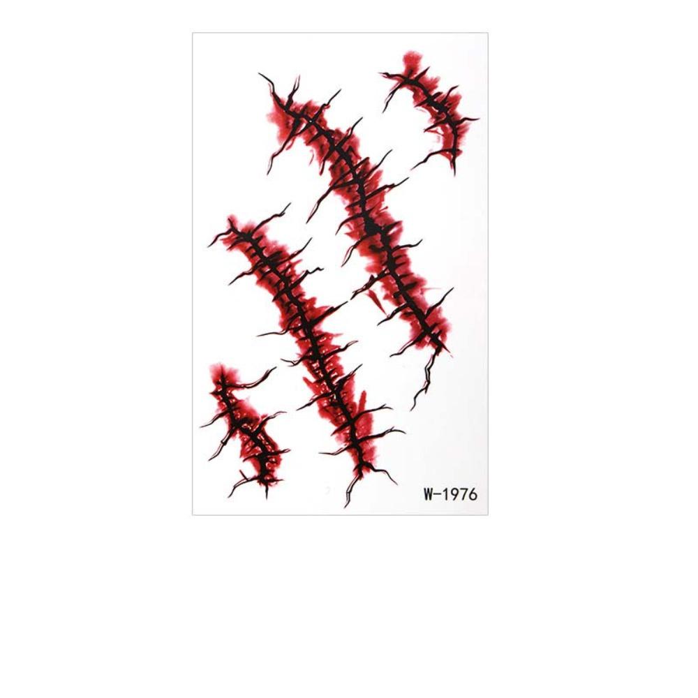 Waterproof Halloween Face Tattoo Blood Vessels Tattoo Body Art Decal  Costume Accessory