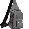 Men's and Women's Crossbody Bag Outdoor Sports Running Glow-in-the-dark Bag Casual Men's and Women's Chest Bag