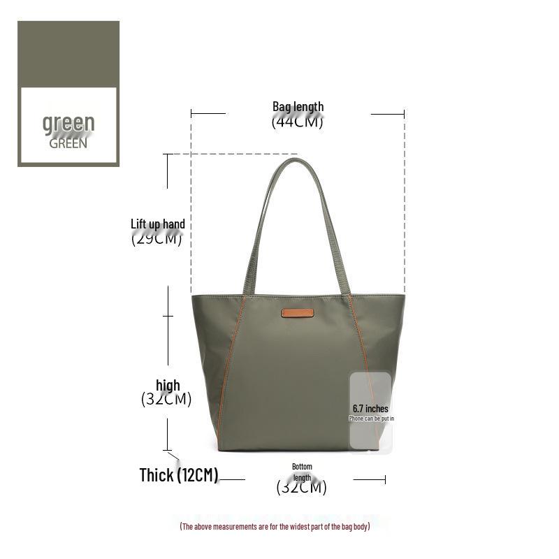 Women's Large Capacity Canvas Tote Bag - 2025 High-End Oxford Cloth Underarm Shoulder Handbag
