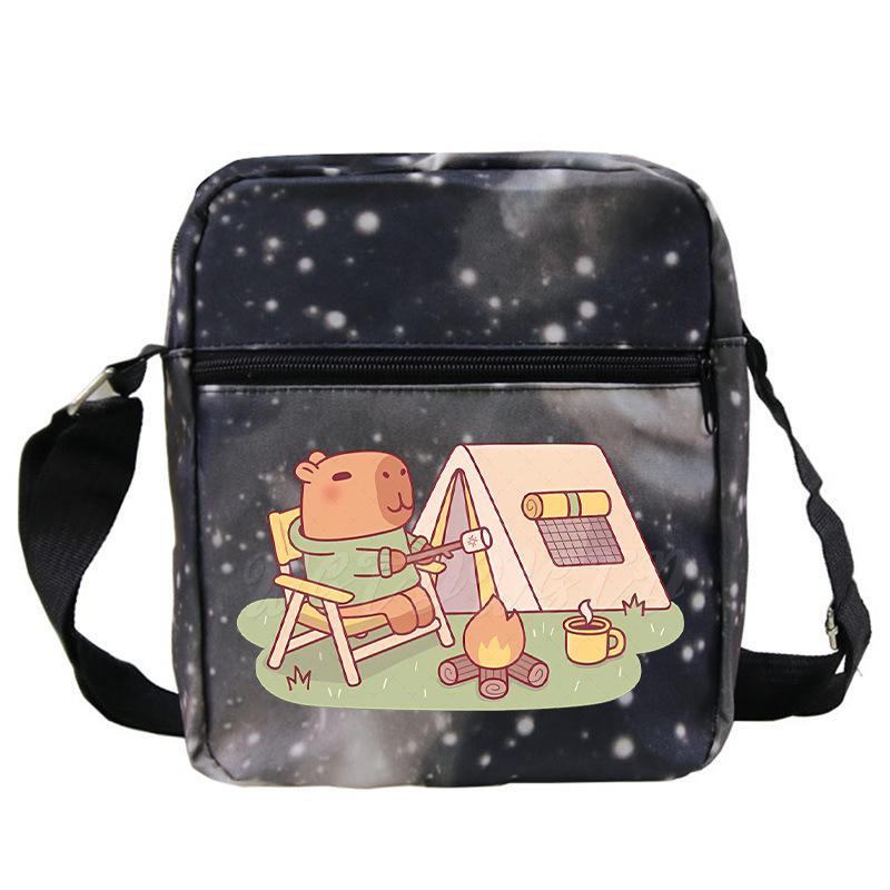 Fashion Versatile Children'S Portable Shoulder Bag Printed Trend Multifunctional Oblique Span Bag