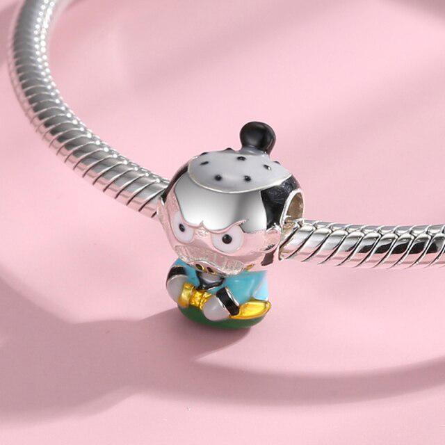 925 Silver Japanese Culture Samurai Traditional Costume Charms Beads For Diy Women Bracelet Making Original Jewelry