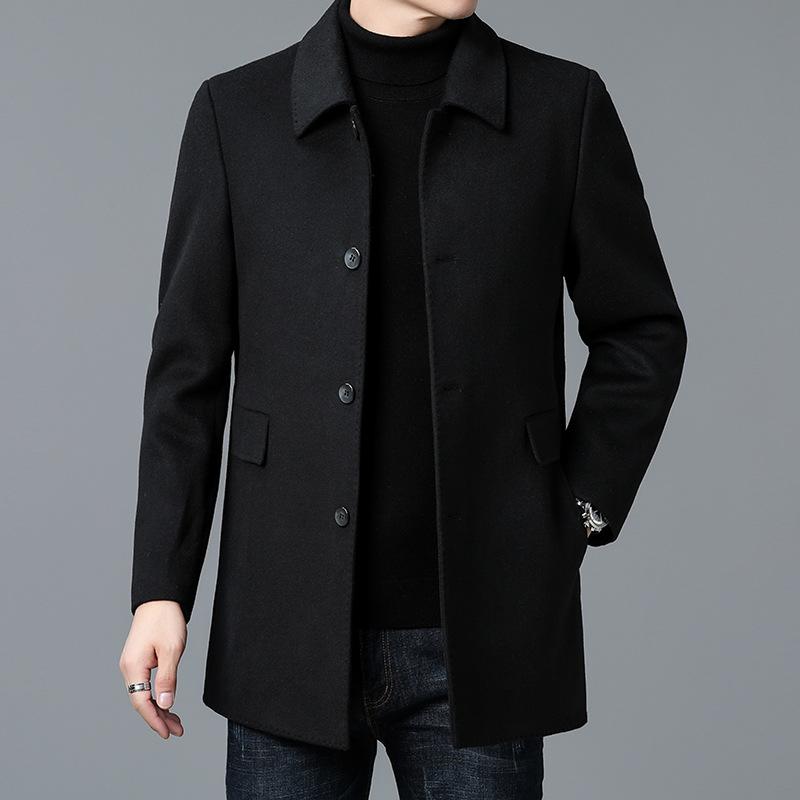 

Мужская куртка средней длины на осень и зиму с утолщенной подкладкой 4XL