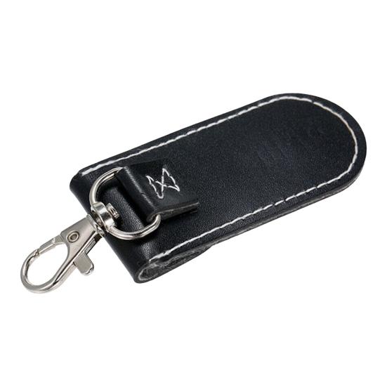 Étui Clé USB Avec Porte-clés - En Cuir Synthétique - 4x11 Cm - Protection Anti-rayures, Portable, Idéal Pour Voiture Ou Bureau