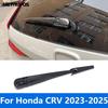 For Honda CR-V CRV  2024 2025 Carbon Fiber Rear Window Wiper Cover Trim Windscreen Clean Strip Exterior Car Accessories