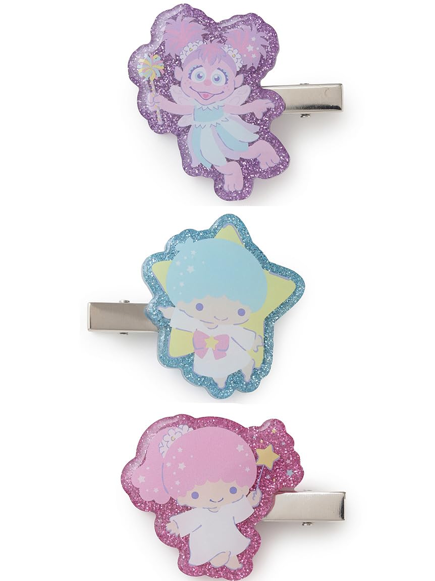 

[Abby x Little Twin Stars] Glitter Acrylic Hair Clip Set SSMUGG256474MIXF