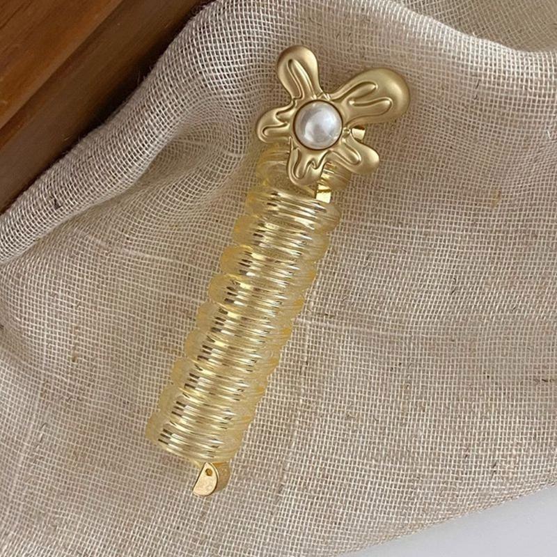 Elegant Coiled Elastic Hair Scrunchies for Girls and Ladies Gift Coiled Hair Ties Telephone Cord Metal Heart