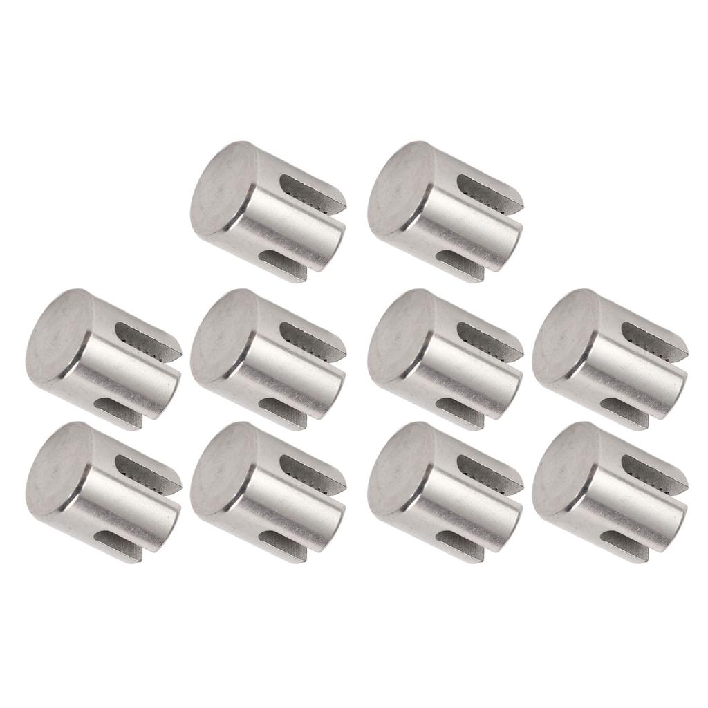 10Pcs Cross Cable Clamps 316 Stainless Steel Railing Wire Rope Clips Wall System Accessories 3mm