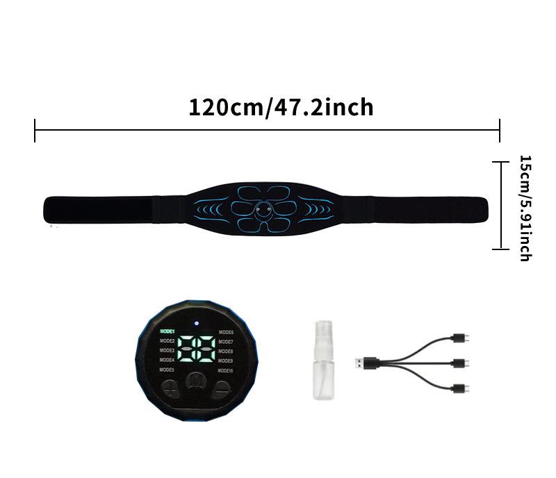 Fitness Training Belt EMS Massage Belt Slimming Waist Trainer - Silicone Support Multifunctional for Gym and Outdoor Sports