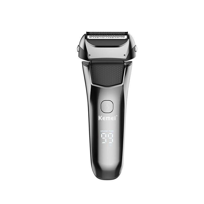 Km-8512 Dual-layer Reciprocating Waterproof Led Lcd Electric Shaver