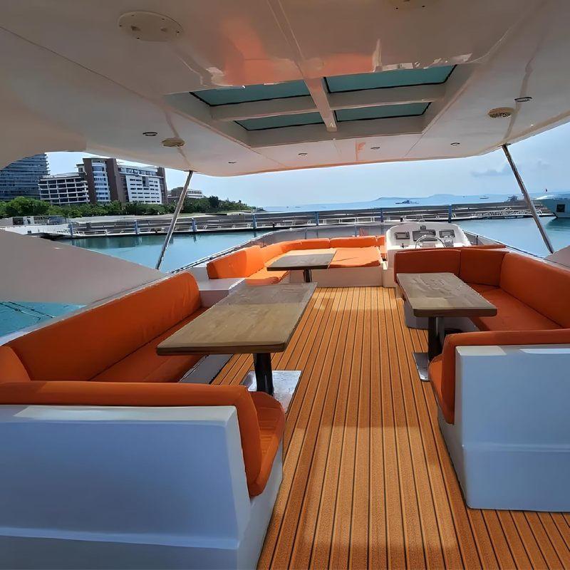 2400*300*5mm EVA Foam Boat Decking Sheet Mat Yacht Motorboat Anti Slip Vehicle Self-adhesive Marine Faux Teak Deck Flooring Pad