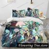 Anime Genshin Impact Game Bedding Set Duvet Cover Bed Set Quilt Cover Pillowcase Comforter king Queen Size Boys Adult Bedding