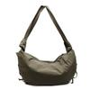 Niche Pleated Nylon Shoulder Bag: 2026 Large Capacity Dumpling Crossbody for Women and Students