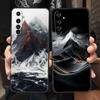 Black Mountain Peak Case For Realme C67 C63 C55 C53 C35 C25 C21 GT 2 3 5 6 10 11 12 13 Pro Plus 5G Soft TPU Phone Cover Fundas