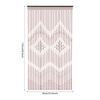 Macrame Curtains Door String Curtains for Doorways Panels Closet Room Divider Boho Kitchen Valance 3*5.74ft(W*H)