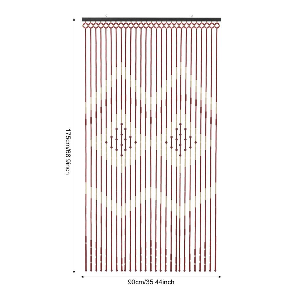 Macrame Curtains Door String Curtains for Doorways Panels Closet Room Divider Boho Kitchen Valance 3*5.74ft(W*H)