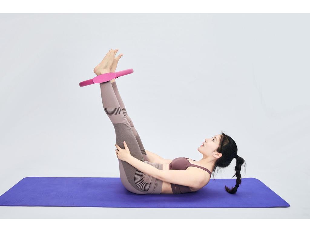 Crescent Handle Pilates Yoga Fitness Ring - Body Shaping Magic Circle Resistance Ring