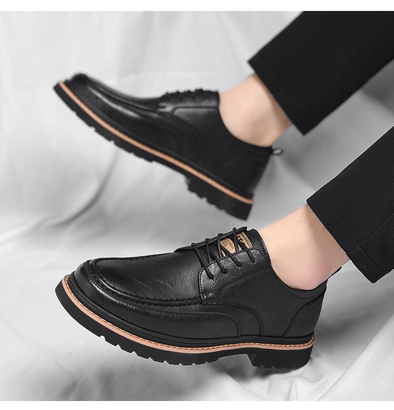 Mode Britisches Leder Business Herren Anzugschuhe Frühling Herbst Weiche Sohle Herren Designer Arbeitsschuhe Herren Mode Freizeit Slipper Herren