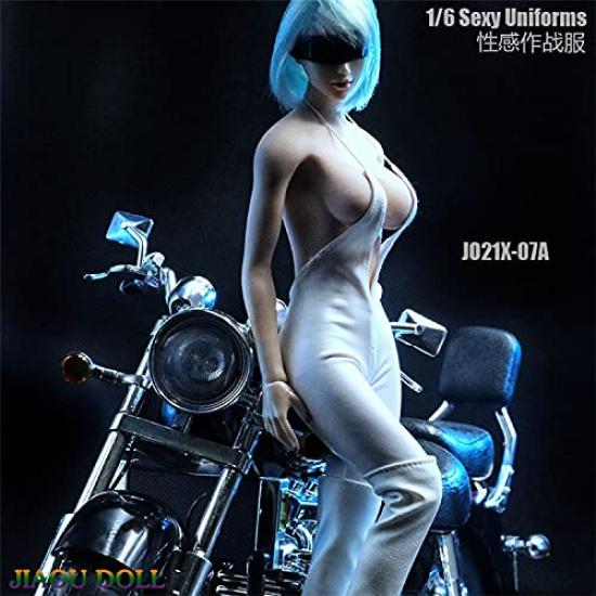[TOYBARJAPAN] 16 Scale Figure Accessories  JO21X-07A Leather-Look Sexy Killer Girl Biker Beauty Girl Strategy Suit (Body, head, shoes, and bike not