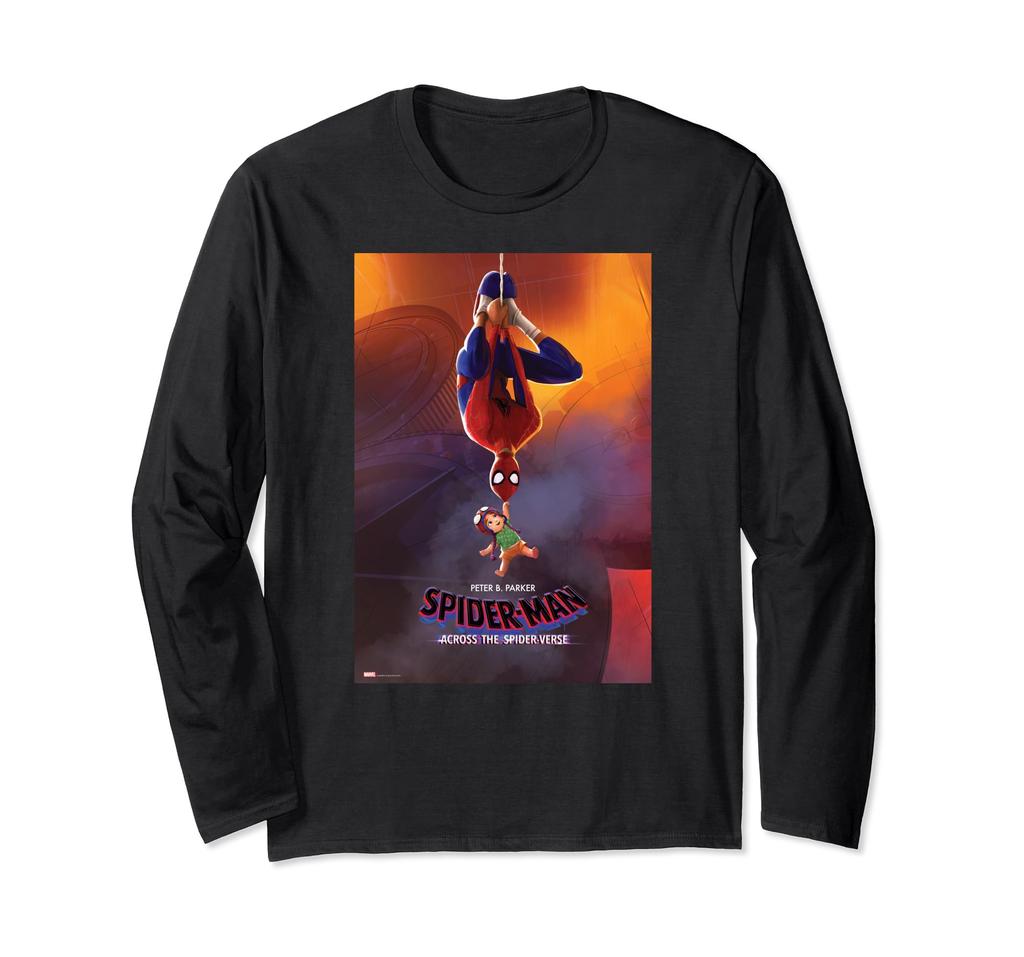 Marvel Spider-Man Across the Spider-Verse Peter Parker Poster Art Long Sleeve T-Shirt